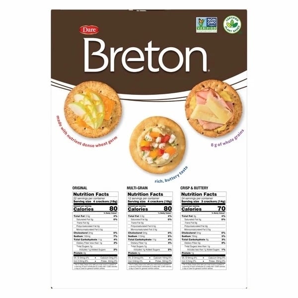 Dare Foods Breton Variety Pack Crackers 33.6 Ounce Image 2