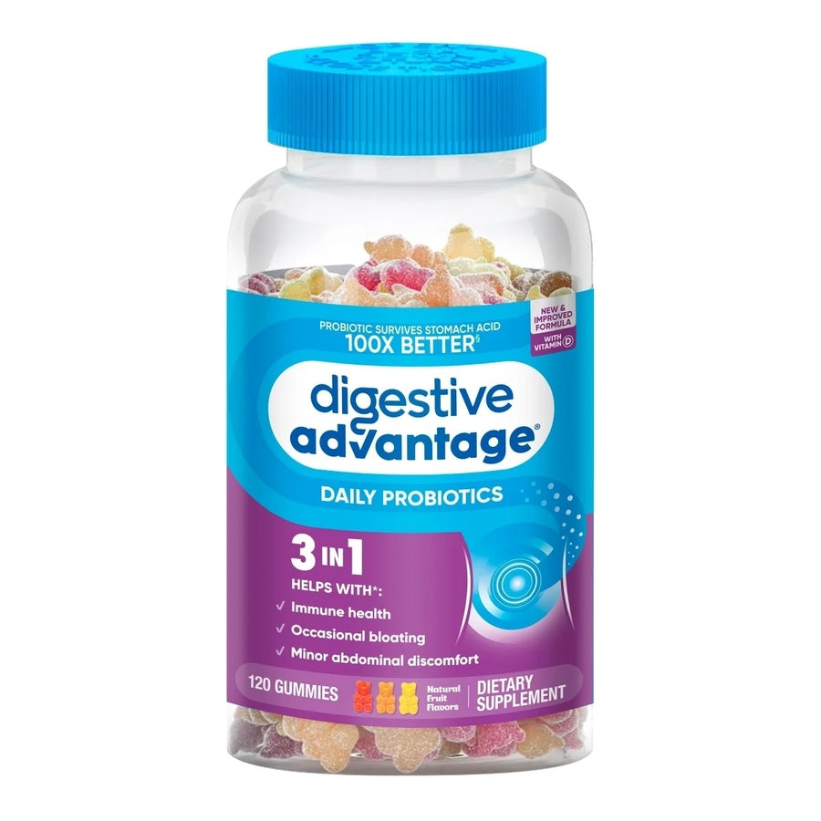 Schiff Digestive Advantage Probiotic 120 Gummies Image 1