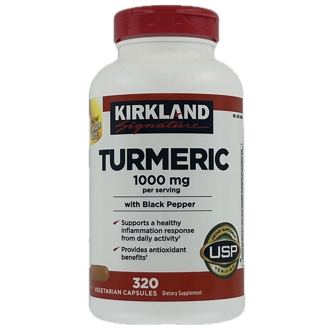 Kirkland Signature Turmeric with Black Pepper 1000mg (320 Count) Image 1