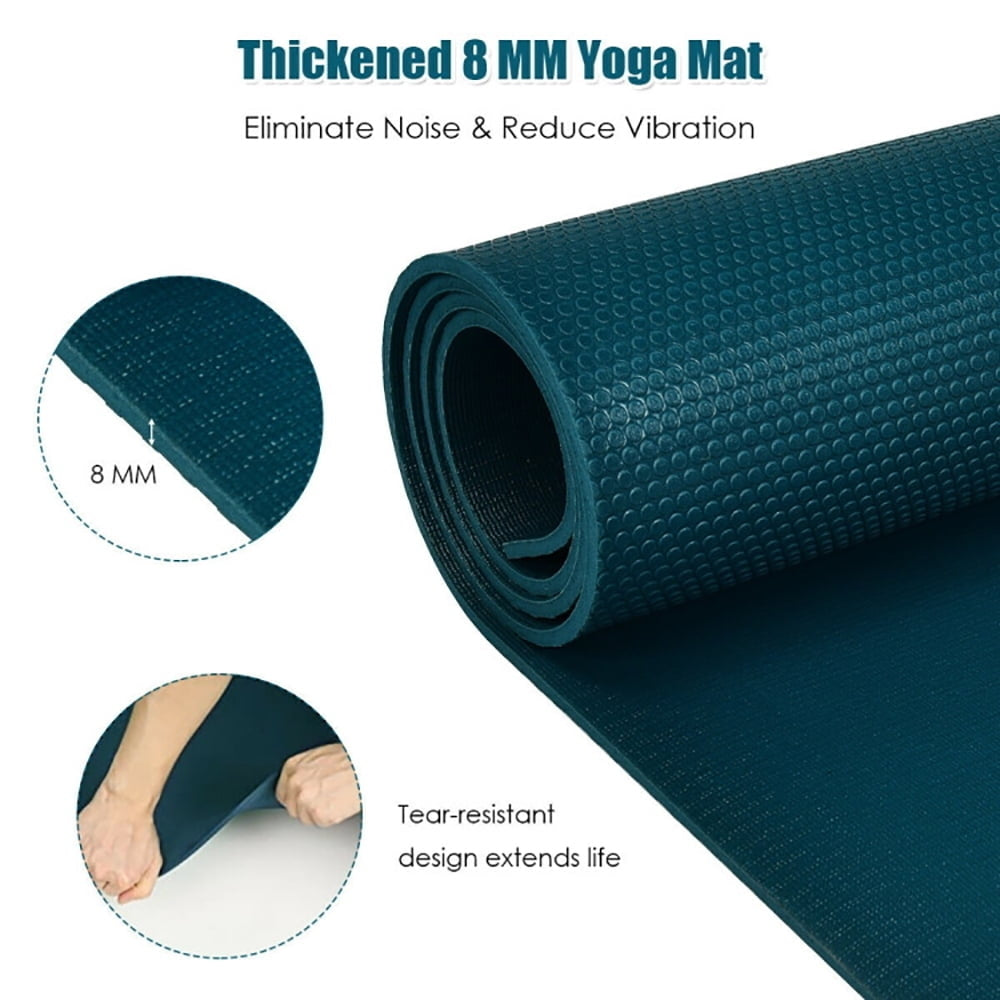 Hommoo Gymnastics Mat Exercise Tumbling Mat,Workout Yoga Mat for Exercise-Navy Image 6