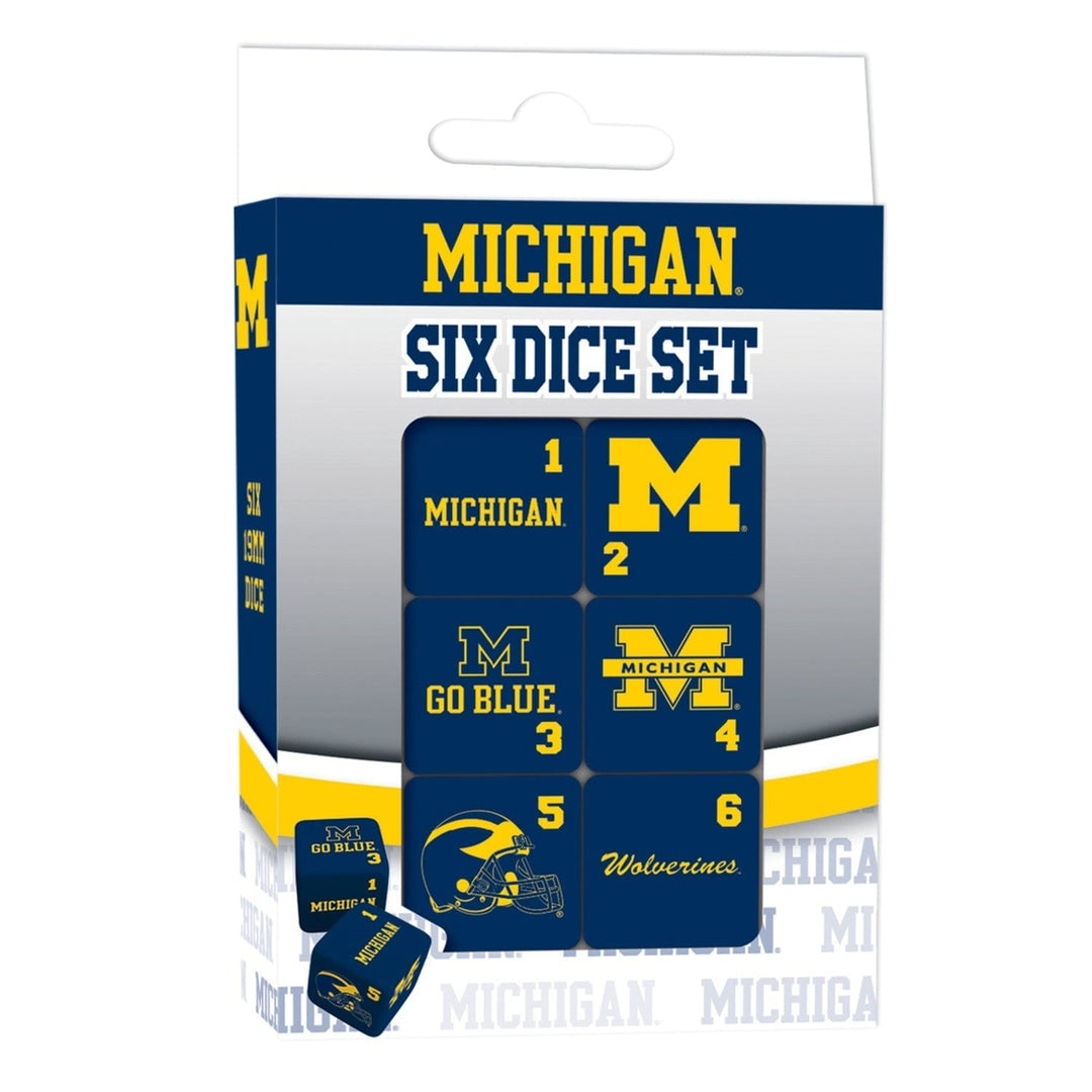 Michigan Wolverines Dice Set Image 1