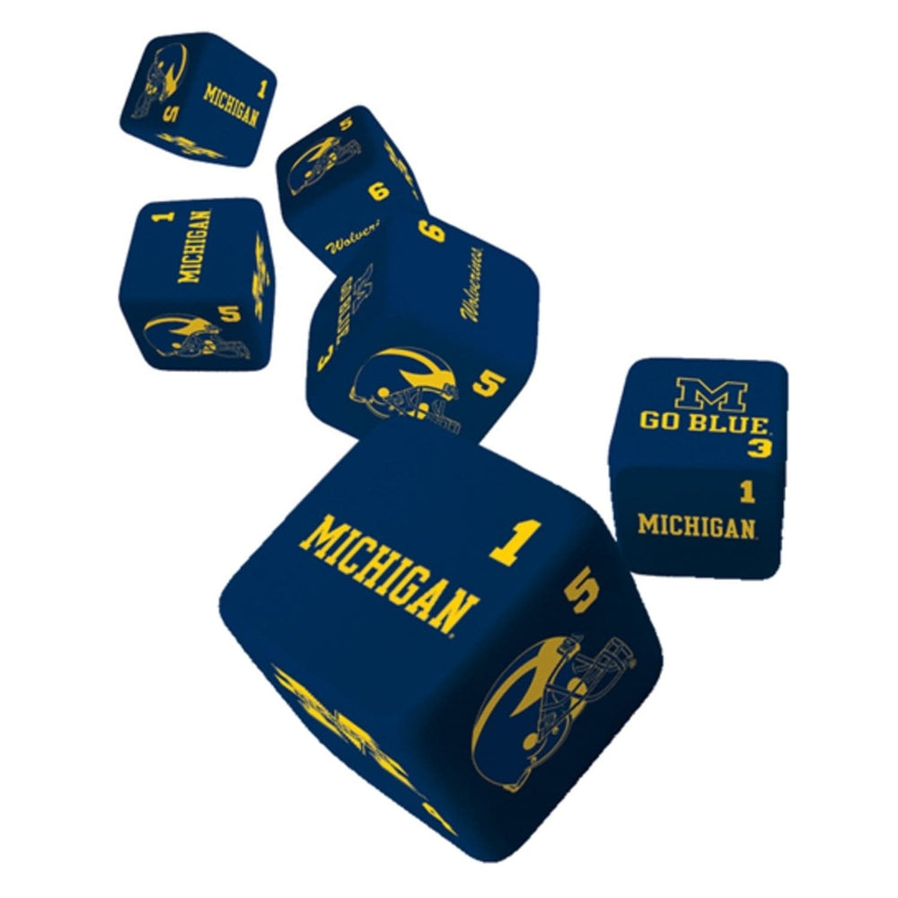 Michigan Wolverines Dice Set Image 2