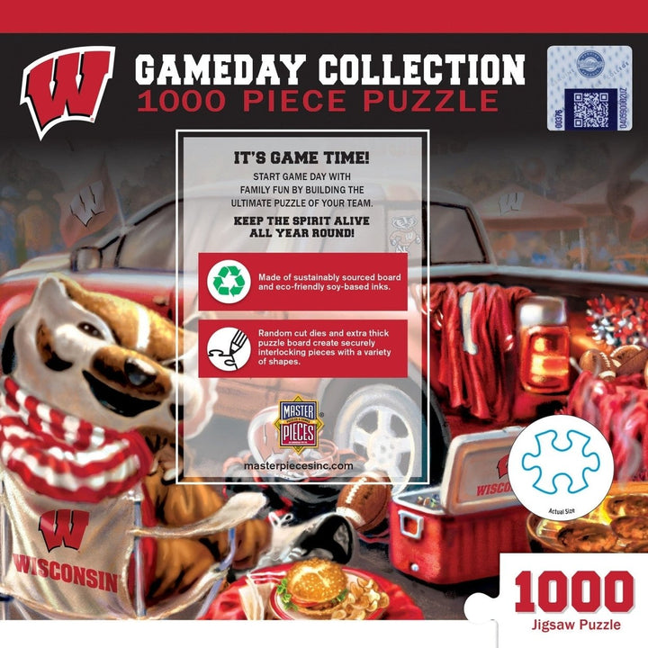 Wisconsin Badgers 1000 Piece Jigsaw Puzzle NCAA MasterPieces 19.25 x 26.75 inches Image 3