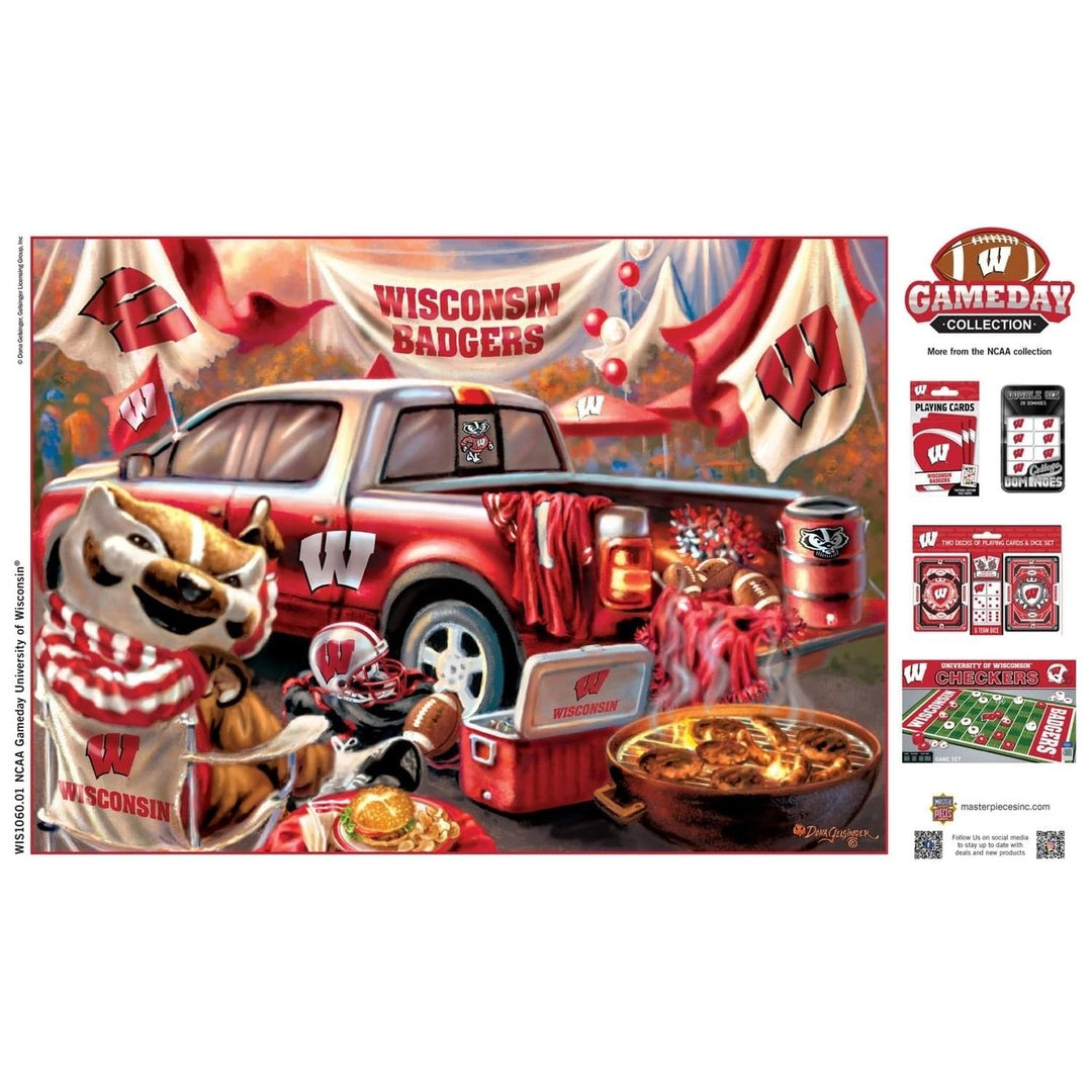 Wisconsin Badgers 1000 Piece Jigsaw Puzzle NCAA MasterPieces 19.25 x 26.75 inches Image 4