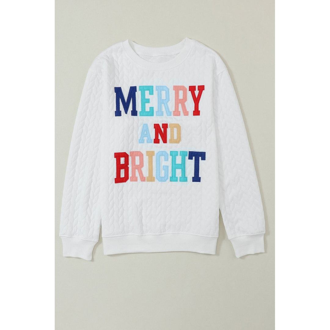 Merry And Bright Knit Pullover Sweatshirt Image 7