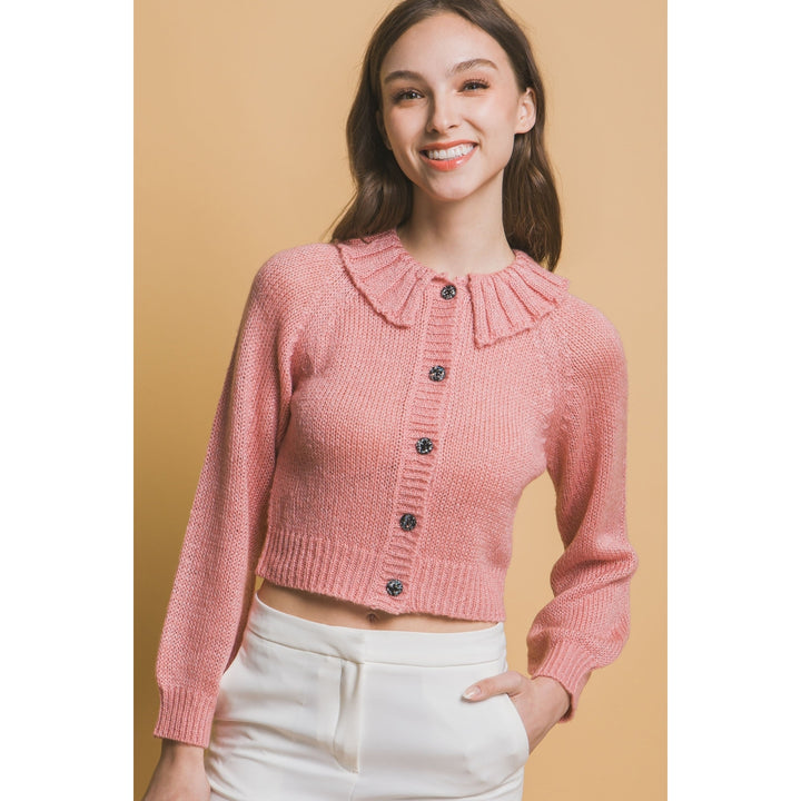 Short collard sweater Image 1