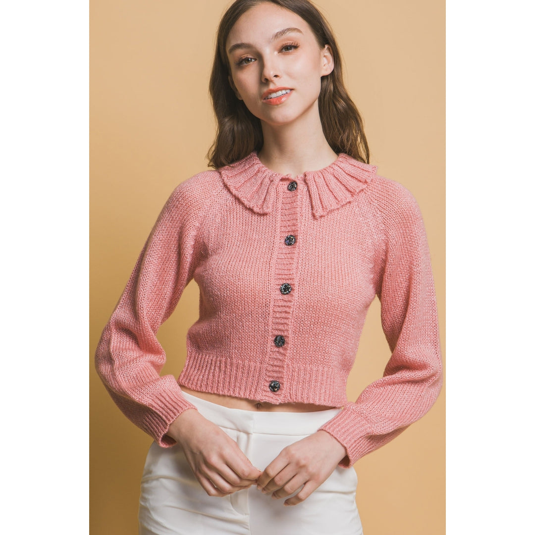 Short collard sweater Image 3