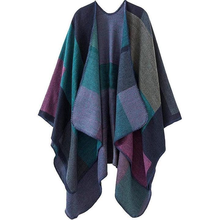 Shawl Wraps Sweater Poncho Cape Coat Christmas Gifts for Women Image 4