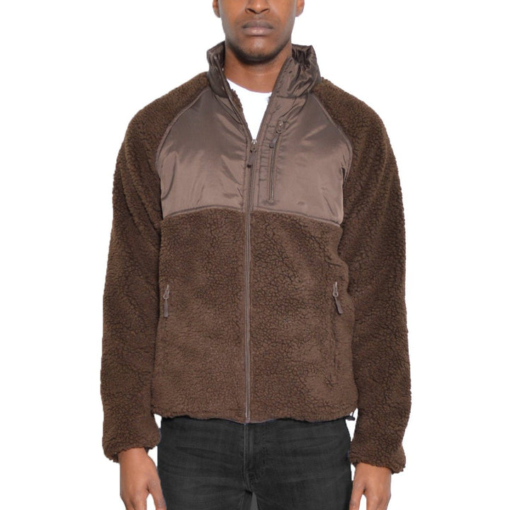 SHERPA CUT OUT FLEECE JACKET Image 1