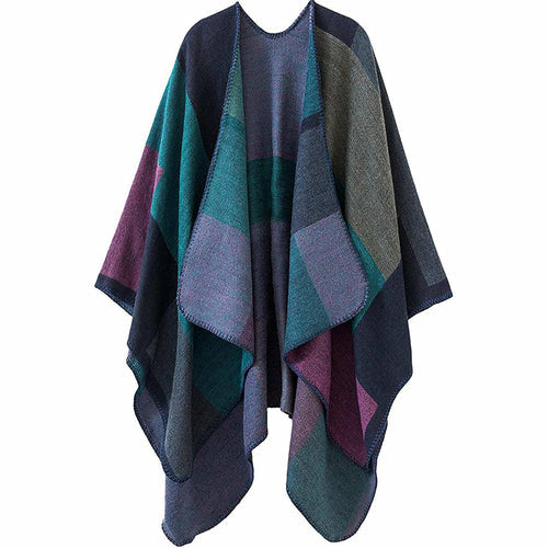 Shawl Wraps Sweater Poncho Cape Coat Christmas Gifts for Women Image 12