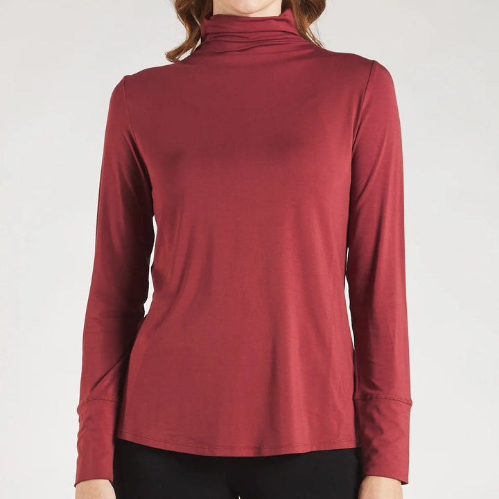 Bamboo Long Sleeve Funnel-Neck Shirt Image 1