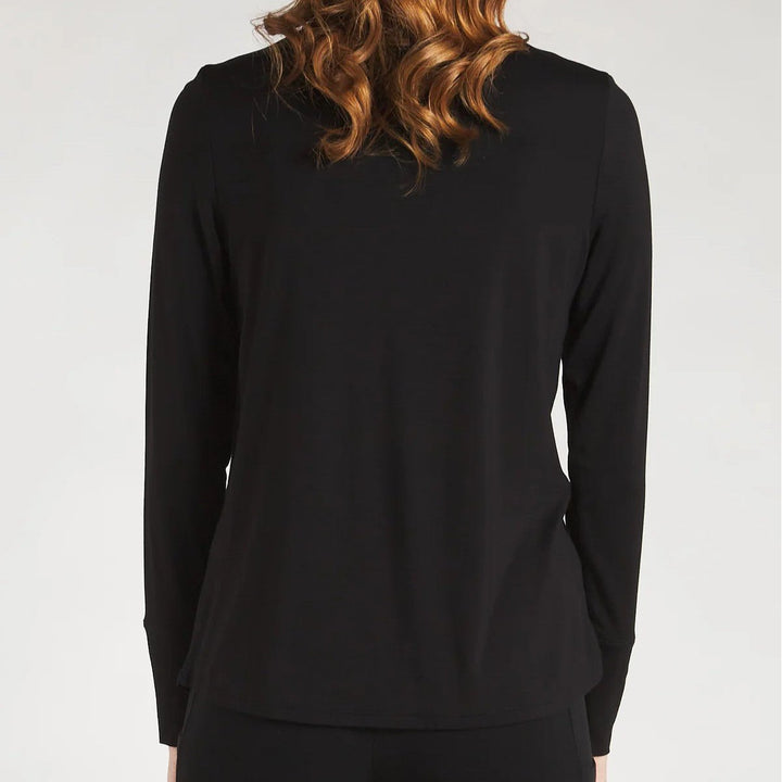 Bamboo Long Sleeve Funnel-Neck Shirt Image 2