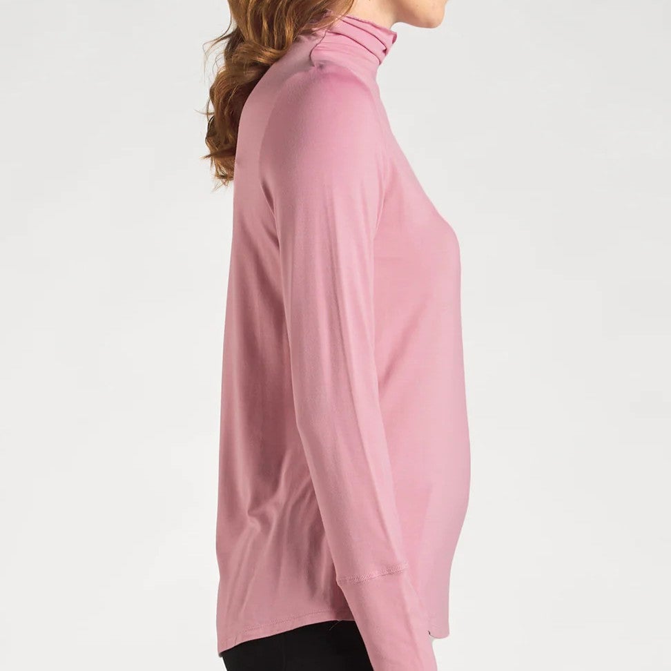 Bamboo Long Sleeve Funnel-Neck Shirt Image 3