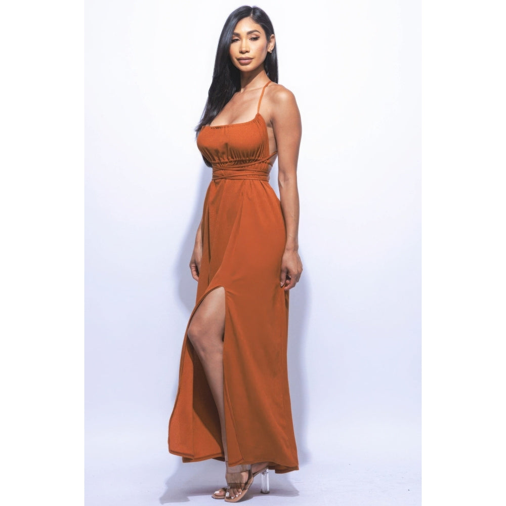 Side Slit Maxi Dress Image 2