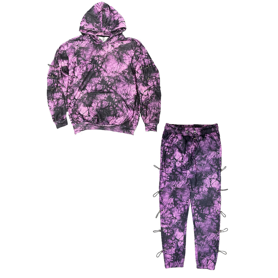 Side Toggle Tye Dye Sweat Set Image 1