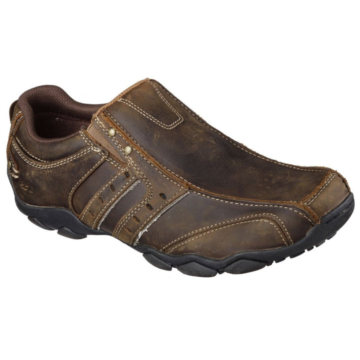 Skechers Mens Diameter Slip-On Brown - 61779-CDB BROWN Image 2