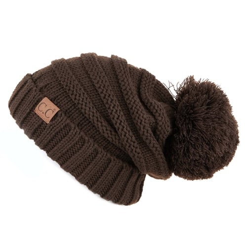 Slouchy Yarn Pom Beanie Image 8