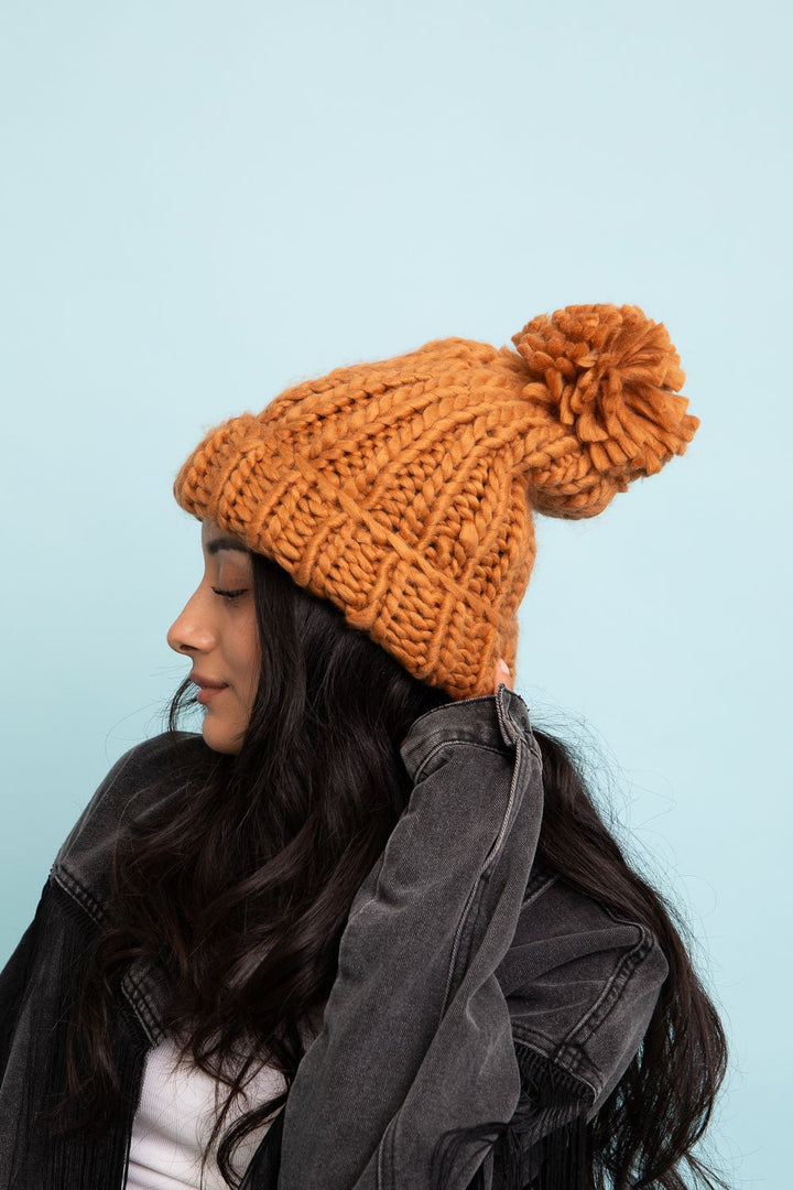 Soft Chunky Cable Knit Beanie Image 2