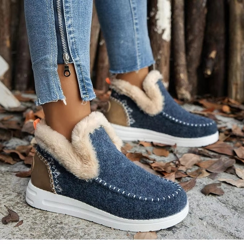 2024 Womens Winter Boots - faux-Lined Warm Ankle Snow Boots Casual Winter Footwear Image 9