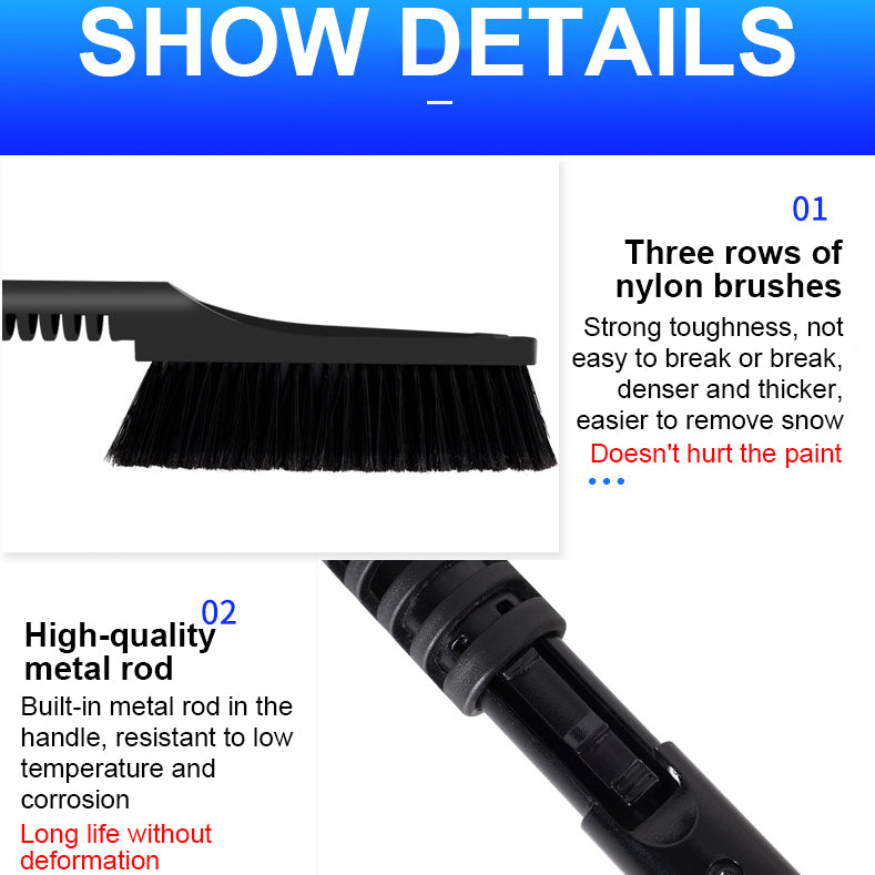 Auto Ice Scraper Windshield Ice Breaker Quick Clean Glass Brush Snow Remover Cleaner Tool Auto Window Winter Snow Brush Image 3