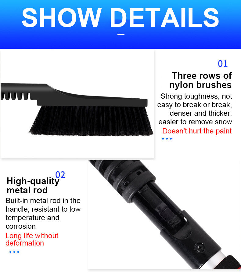 Auto Ice Scraper Windshield Ice Breaker Quick Clean Glass Brush Snow Remover Cleaner Tool Auto Window Winter Snow Brush Image 10