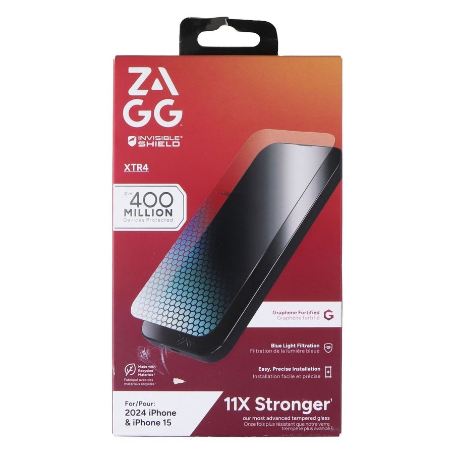 ZAGG Invisible Shield (Glass XTR4) Screen Protector for Apple iPhone 16 / 15 Image 1