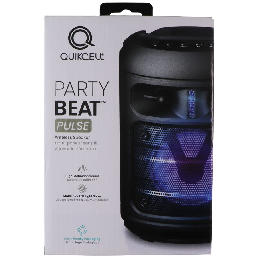 Quikcell Party Beat Pulse Wireless RGB Speaker - Black Image 1