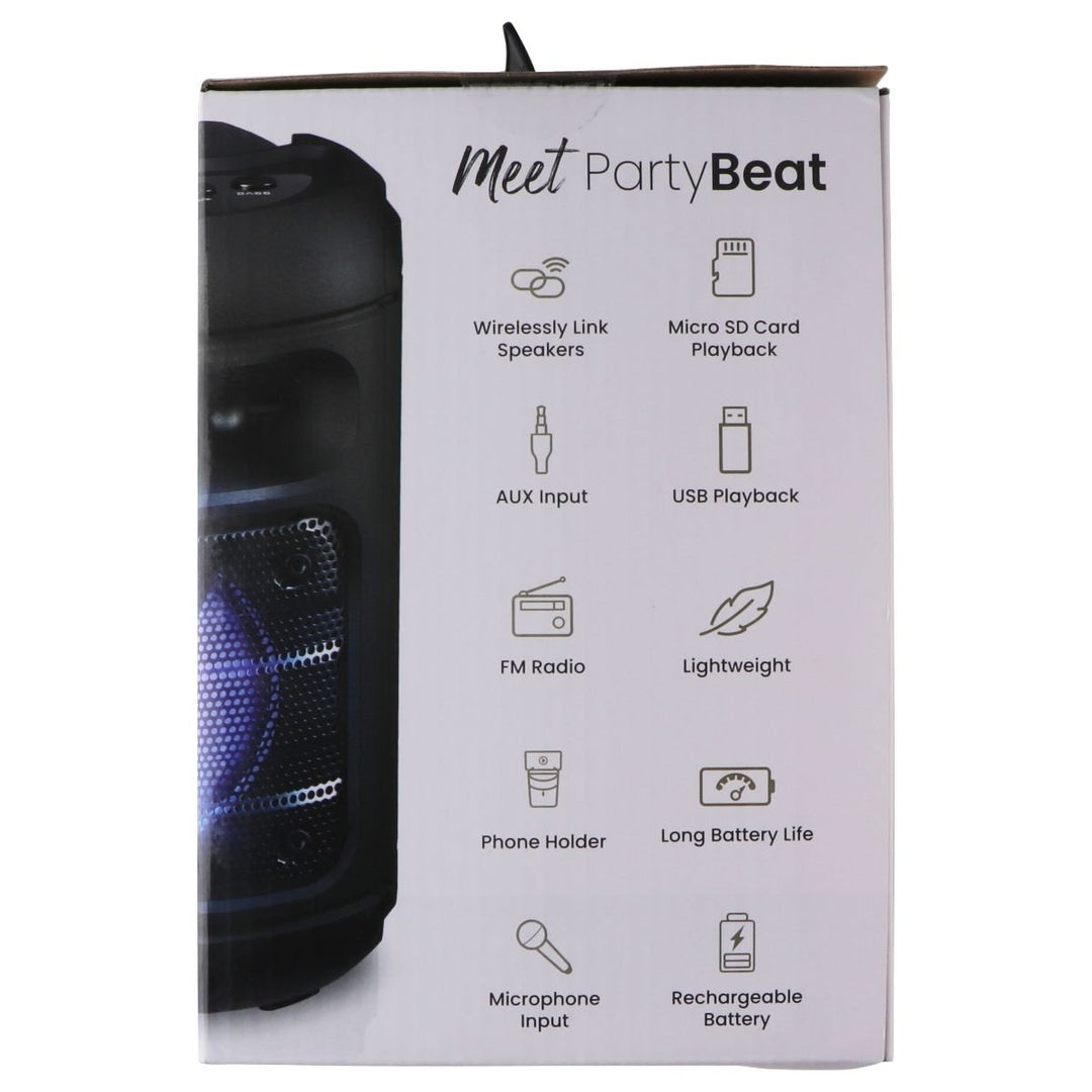 Quikcell Party Beat Pulse Wireless RGB Speaker - Black Image 2