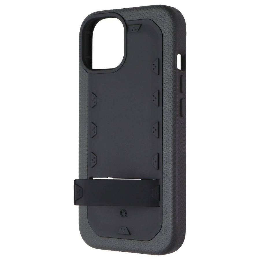 Quikcell Grand Advocate Two-Layer Kickstand Case for Apple iPhone 15 - Black Image 1