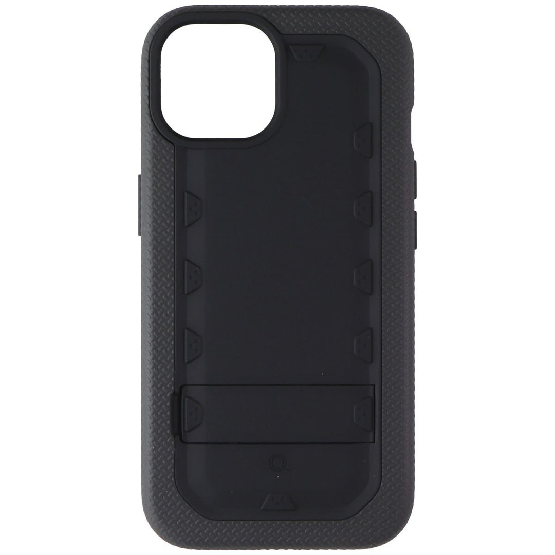 Quikcell Grand Advocate Two-Layer Kickstand Case for Apple iPhone 15 - Black Image 2