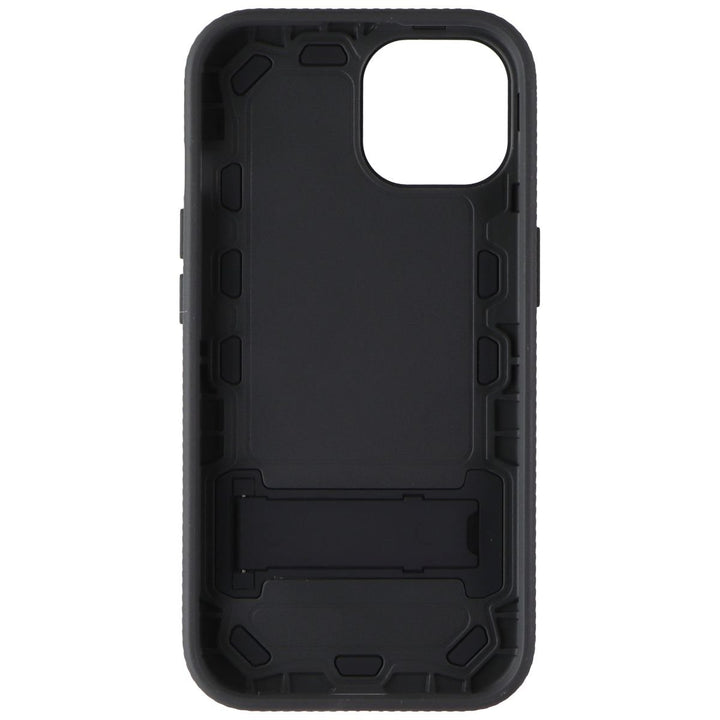 Quikcell Grand Advocate Two-Layer Kickstand Case for Apple iPhone 15 - Black Image 3