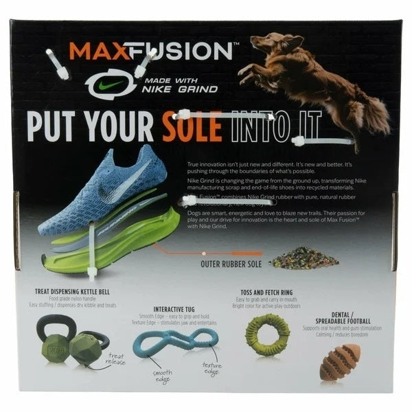 Max Fusion Dog Toys Made with Nike Grind 4 Pack Image 2