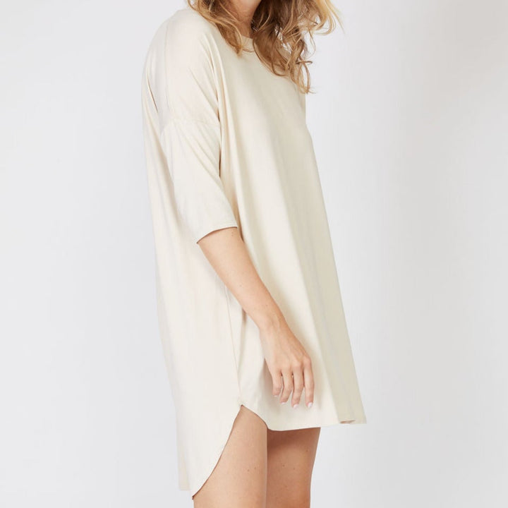 Elegant Bamboo 3/4 Sleeve Nightshirt Image 6