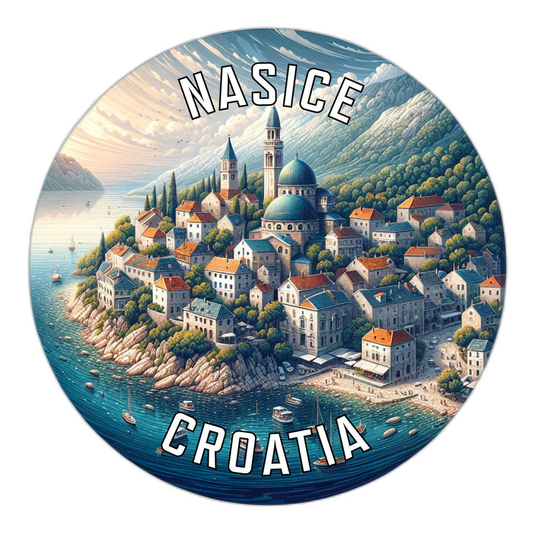 Nasice Croatia Souvenir Die Cut Flat Magnet Image 1