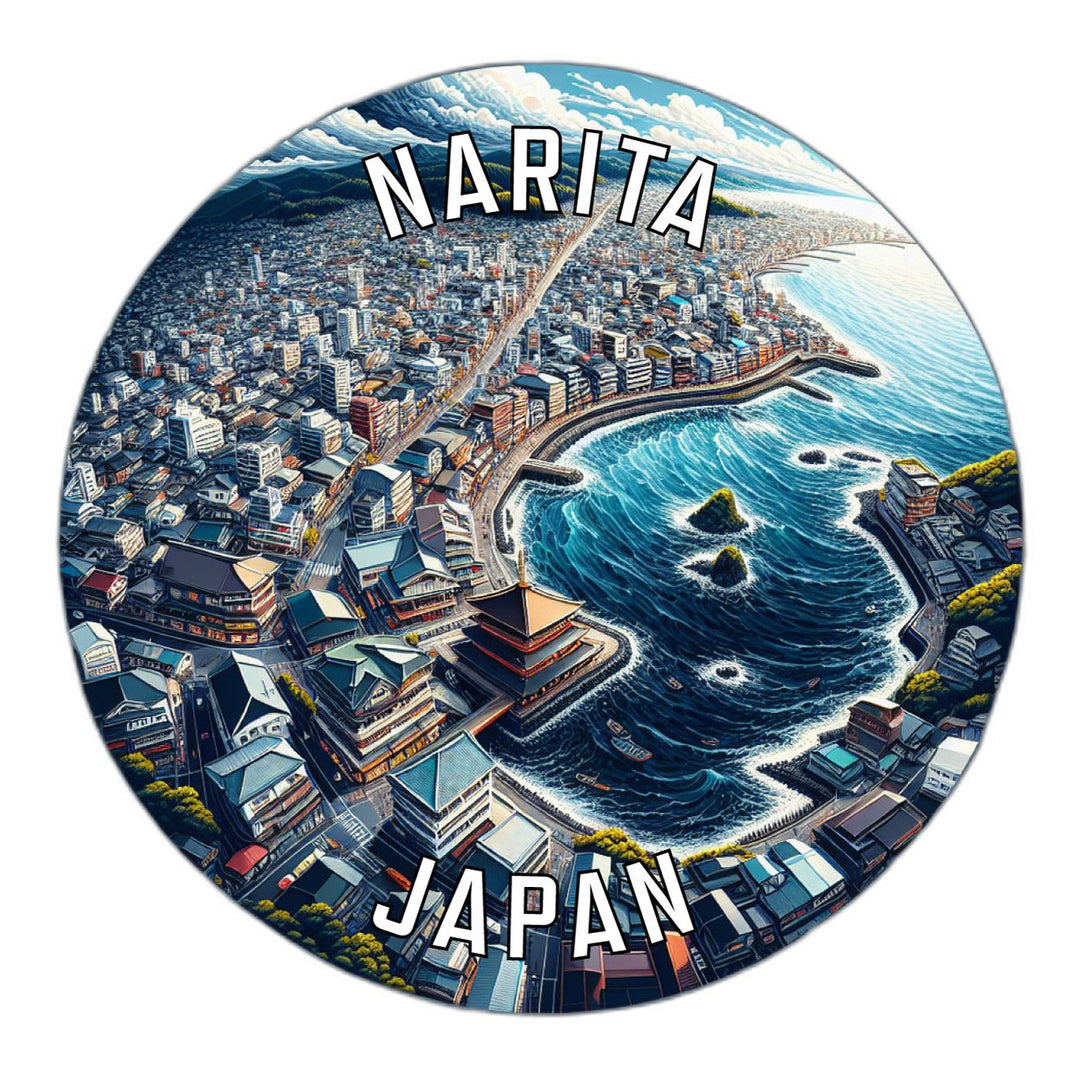 Narita Japan Souvenir Die Cut Flat Magnet Image 1