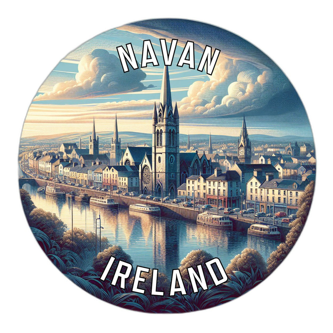 Navan Ireland Souvenir Die Cut Flat Magnet Image 1