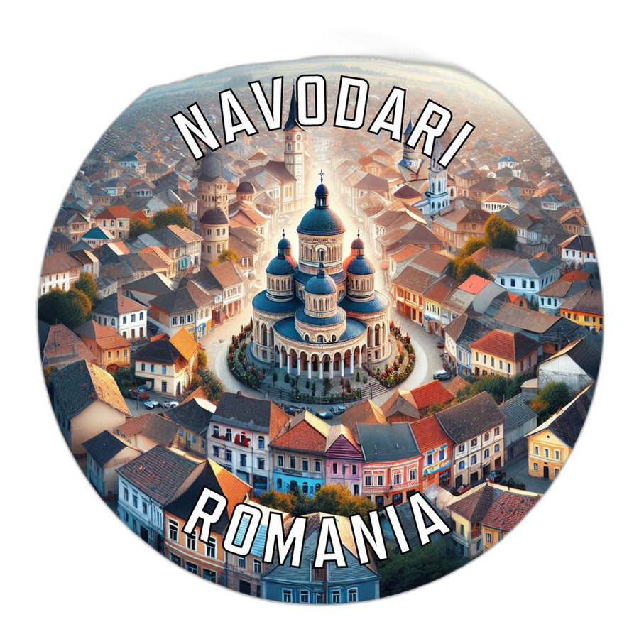 Navodari Romania Souvenir Die Cut Flat Magnet Image 1