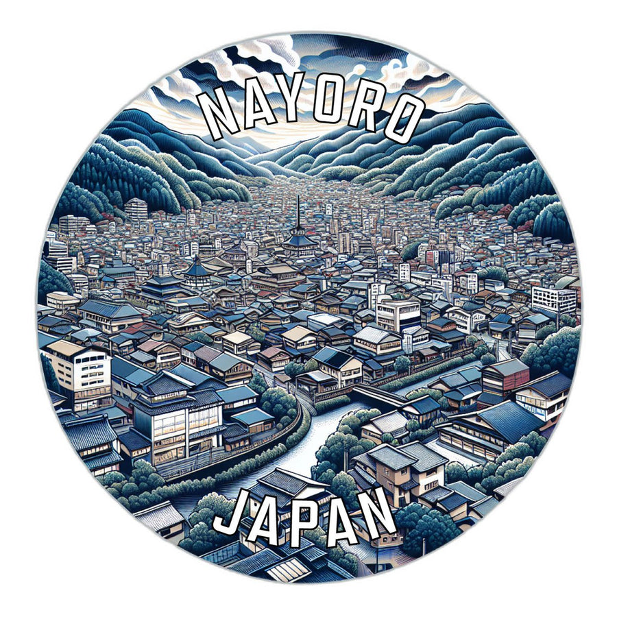 Nayoro Japan Souvenir Die Cut Flat Magnet Image 1