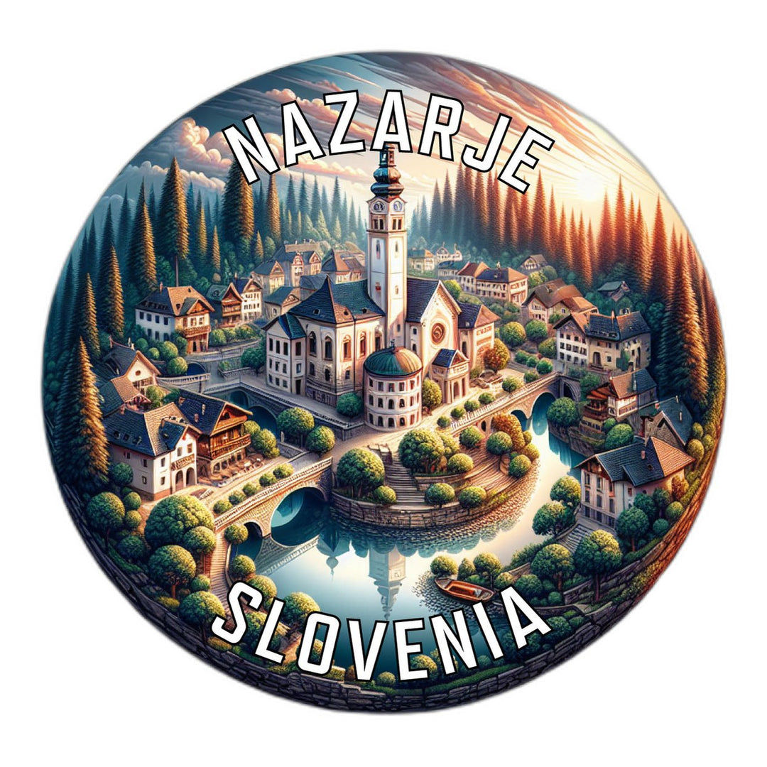 Nazarje Slovenia Souvenir Die Cut Flat Magnet Image 1