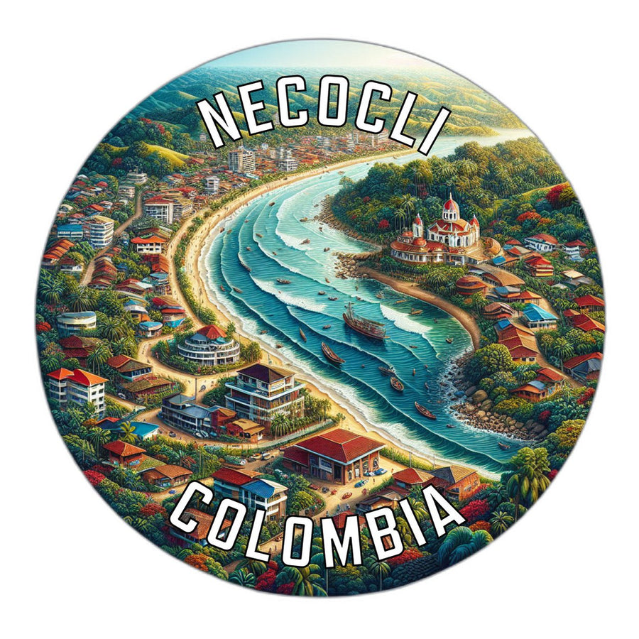 Necocli Colombia Souvenir Die Cut Flat Magnet Image 1