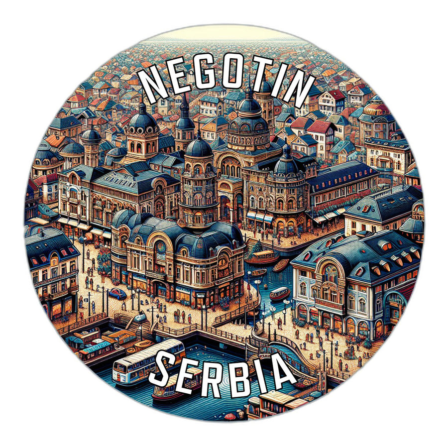 Negotin Serbia Souvenir Die Cut Flat Magnet Image 1