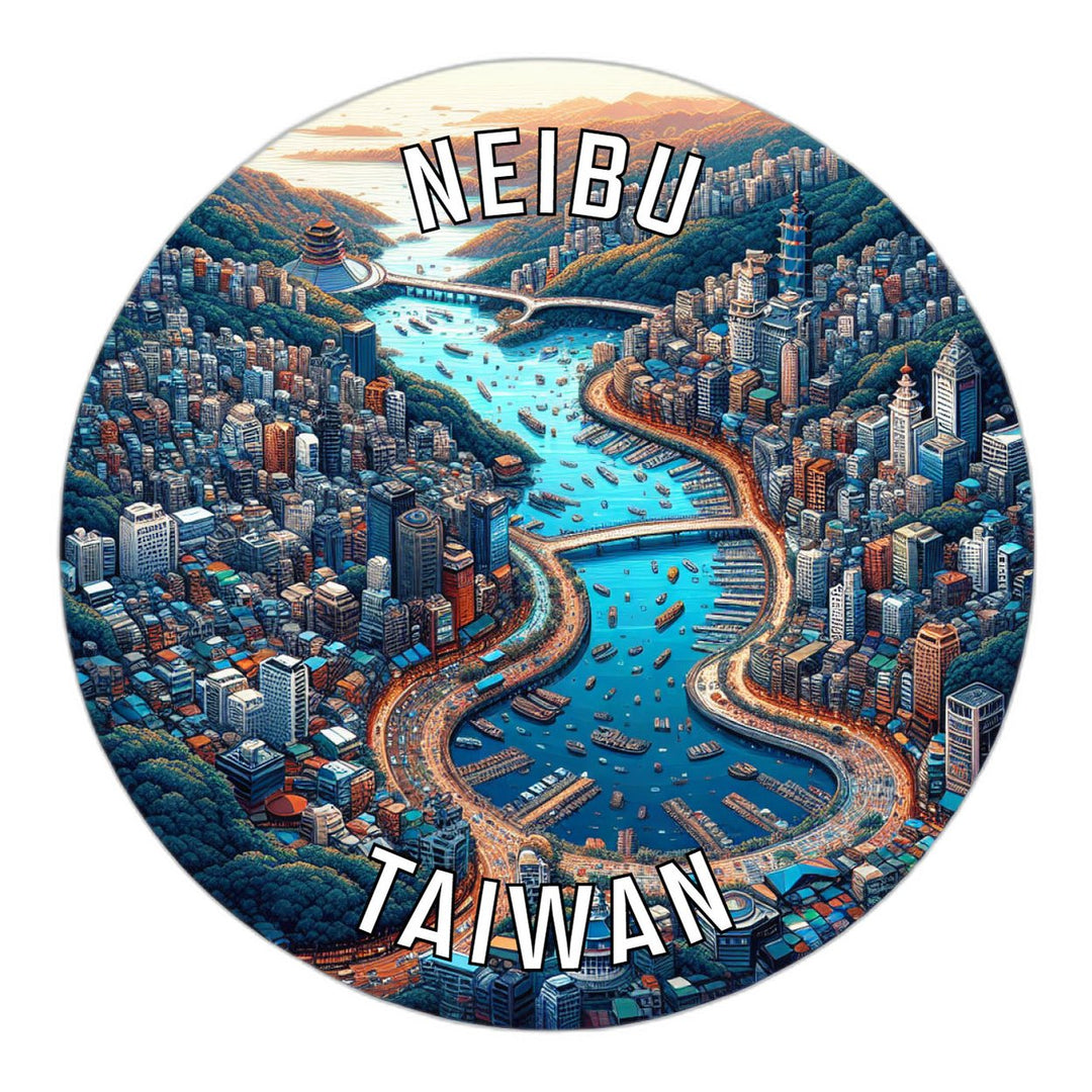 Neibu Taiwan Souvenir Die Cut Flat Magnet Image 1