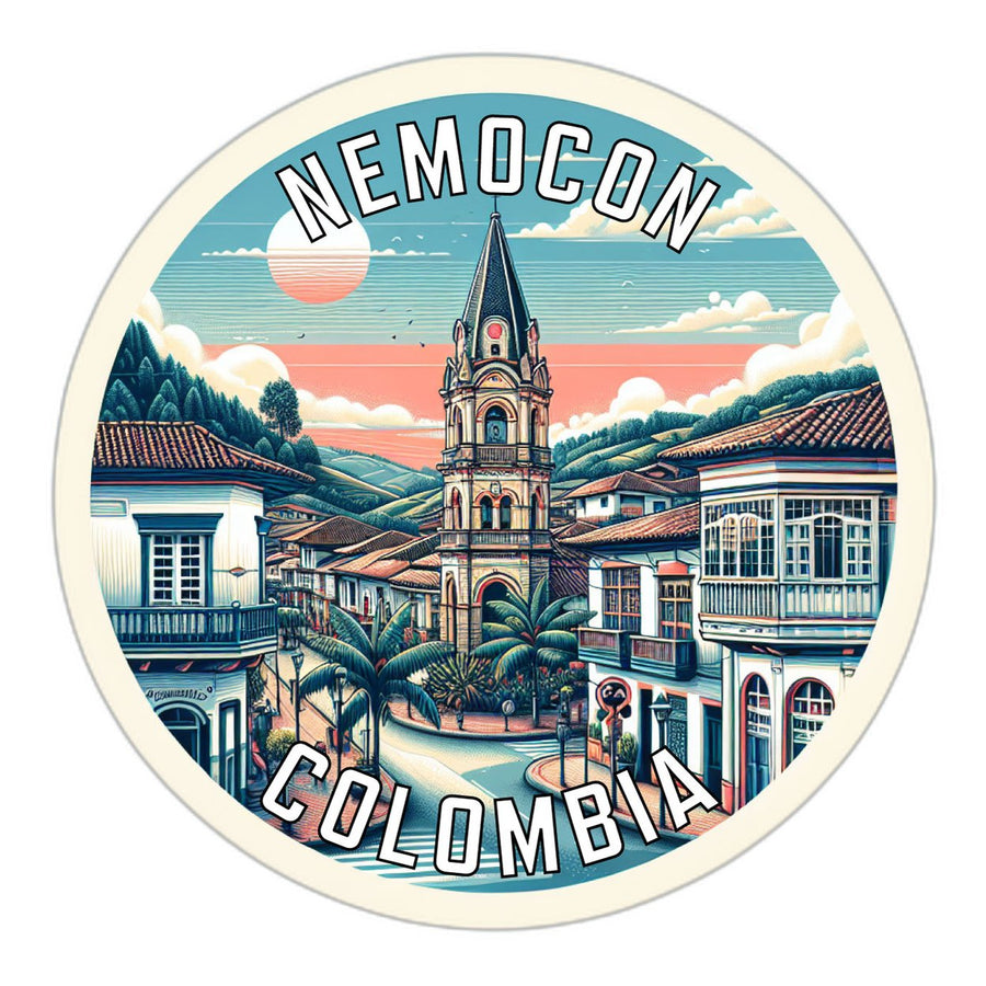 Nemocon Colombia Souvenir Die Cut Flat Magnet Image 1