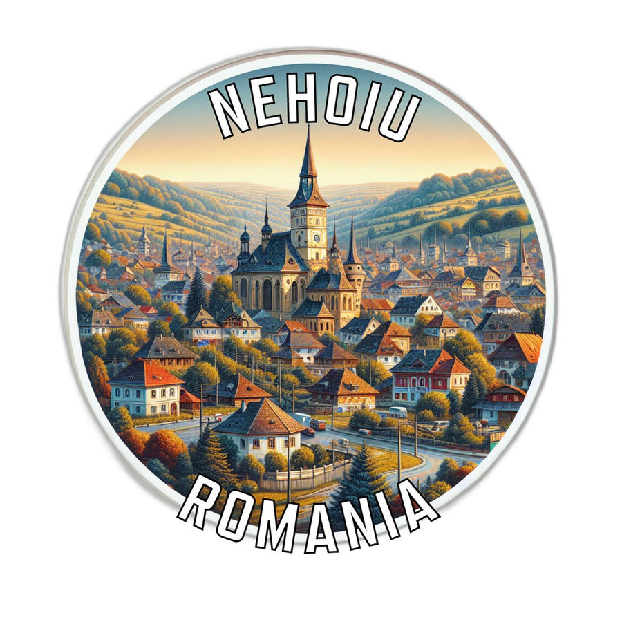 Nehoiu Romania Souvenir Die Cut Flat Magnet Image 1