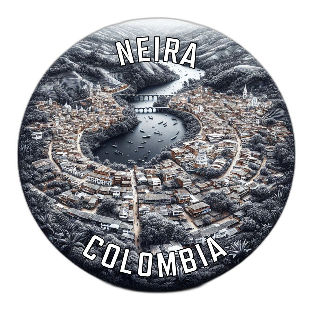 Neira Colombia Souvenir Die Cut Flat Magnet Image 1