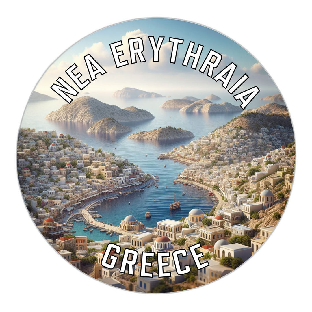 Nea Erythraia Greece Souvenir Die Cut Flat Magnet Image 1