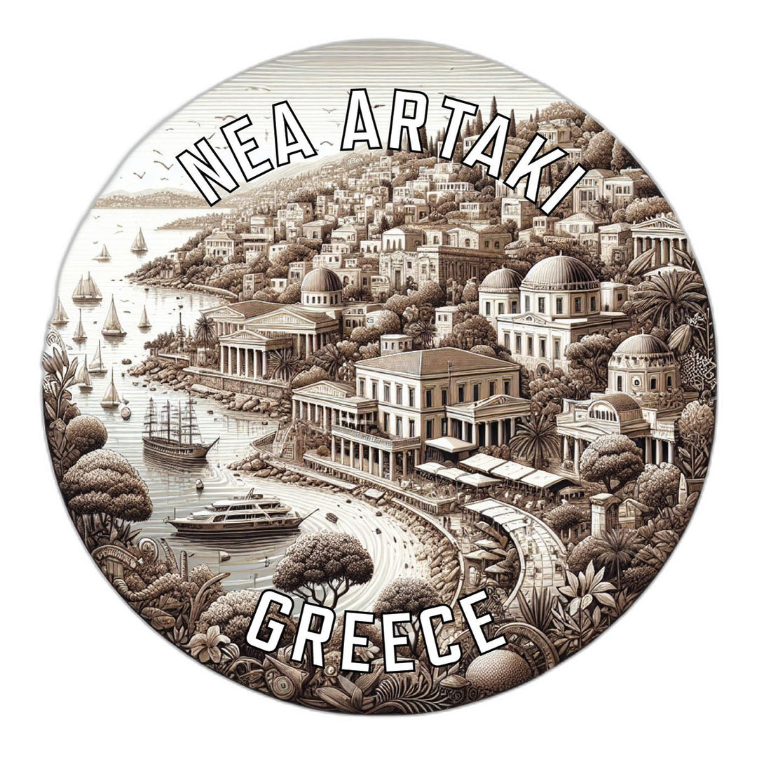 Nea Artaki Greece Souvenir Die Cut Flat Magnet Image 1