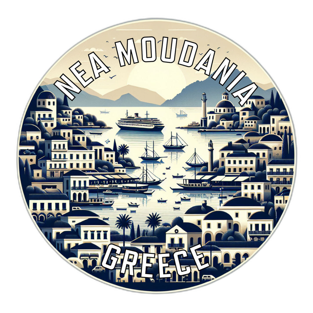 Nea Moudania Greece Souvenir Die Cut Flat Magnet Image 1