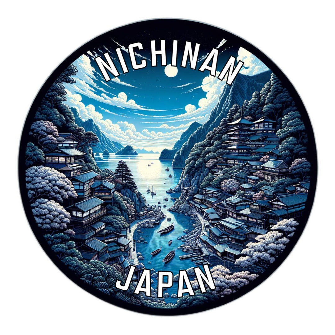 Nichinan Japan Souvenir Die Cut Flat Magnet Image 1