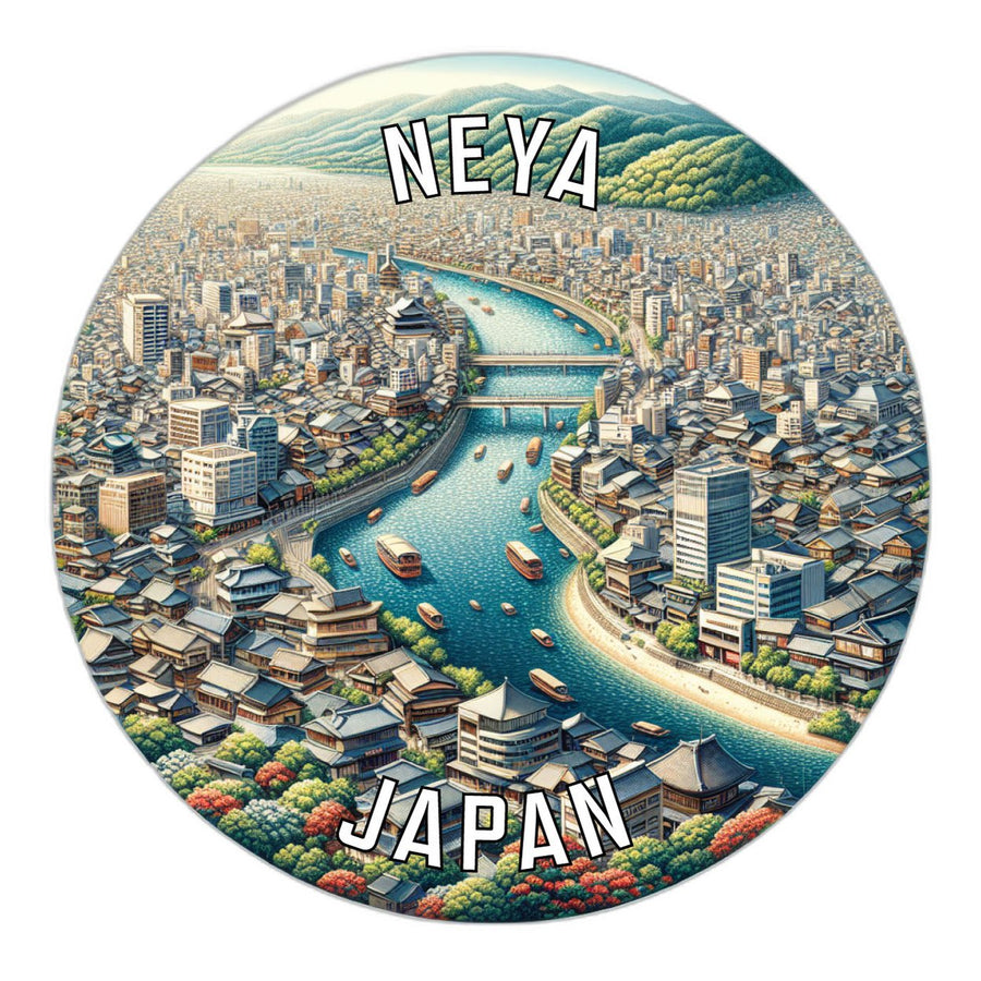 Neya Japan Souvenir Die Cut Flat Magnet Image 1